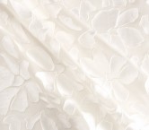 White jacquard organza fil cou