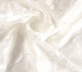 White jacquard organza fil cou