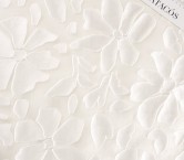 Jacquard organza fil coupÉ blanco