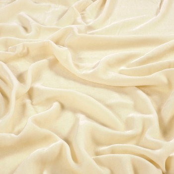 Ivory laponia viscose/silk velvet