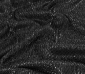 Metallic pleated jersey silver- black ground