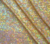 Golden iridescent sequins