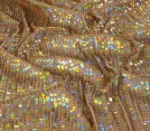 Golden iridescent sequins