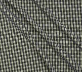 White black elastic jacquard checks