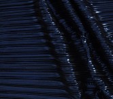 Dark navy pleated fluid foil