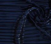 Dark navy pleated fluid foil