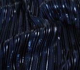 Dark navy pleated fluid foil