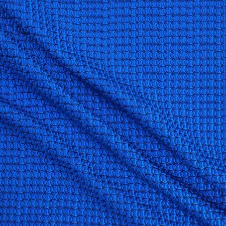 Jacquard geomÉtrico efecto 3d azul