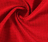 Jacquard geomÉtrico efecto 3d rojo