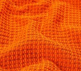 Orange 3d effect geometric jacquard