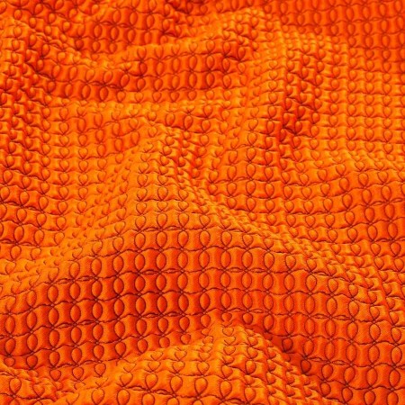 Jacquard geomÉtrico efecto 3d naranja