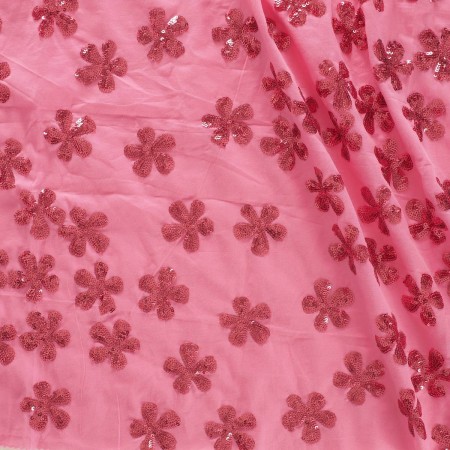 Pink cotton with sequins