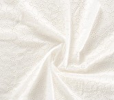 White cotton eyelet