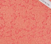 Jacquard cloquÉ floral coral