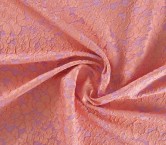 Jacquard cloquÉ floral salmon lila