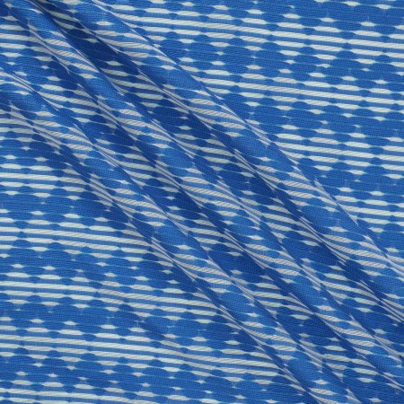 Jacquard geomÉtrico azul