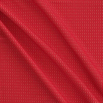 Jacquard geomÉtrico rojo