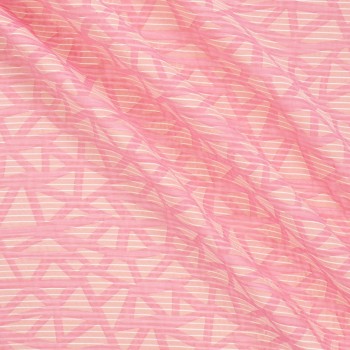 Jacquard geomÉtrico rosa