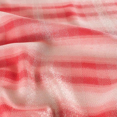 Pink red stripes jacquard