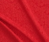 Jacquard cloquÉ floral rojo