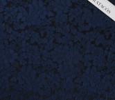 Jacquard cloquÉ floral navy