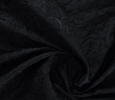 Jacquard cloquÉ floral negro