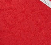 Jacquard cloquÉ floral rojo