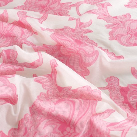 Fuxia jacquard fil coup?