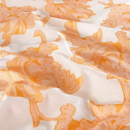 Jacquard fil coupÉ naranja