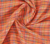 Tweed multicolor naranja acido