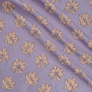 Jacquard floral lamÉ lila