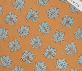 Jacquard floral lamÉ naranja