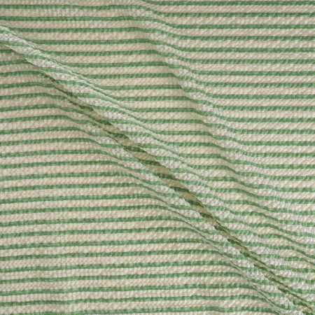 Jacquard seersucker verde