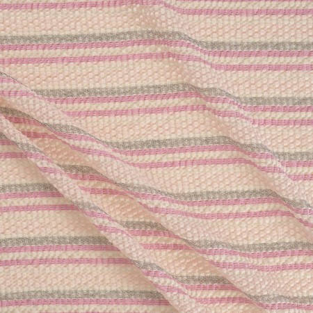 Jacquard seersucker rosa