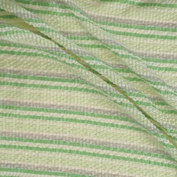 Jacquard seersucker verde