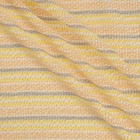 Jacquard seersucker naranja amarillo