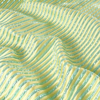 Jacquard cloquÉ con lamÉ lima verde