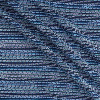 Jacquard multicolor azul