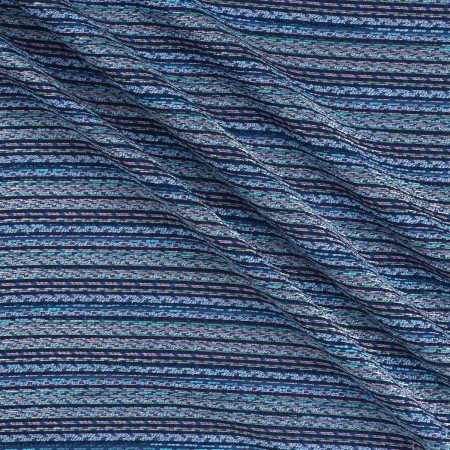 Jacquard multicolor azul