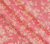 Jacquard floral rosa