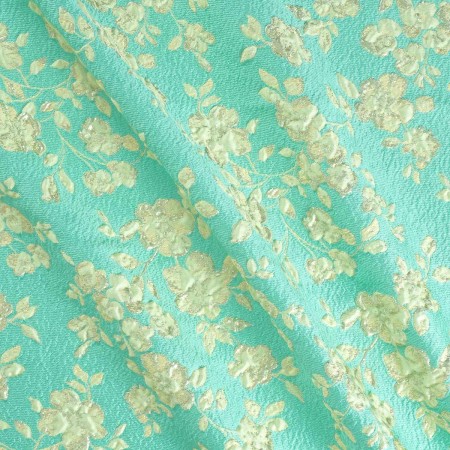 Jacquard floral verde