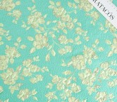 Jacquard floral verde