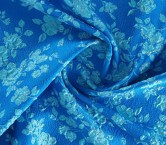 Jacquard floral azul