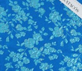 Jacquard floral azul