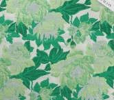 Jacquard flores lamÉ verde