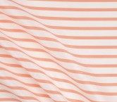 Salmon mikado jacquard stripes