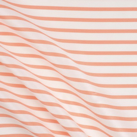 Salmon mikado jacquard stripes