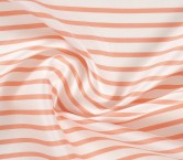 Salmon mikado jacquard stripes