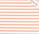 Salmon mikado jacquard stripes