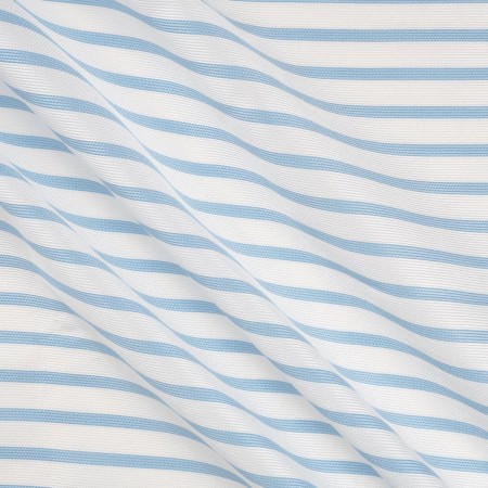 Blue mikado jacquard stripes